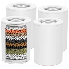 4 PACK A-01 Replacement Shower Filter Cartridge Compatible with Afina Filtere...