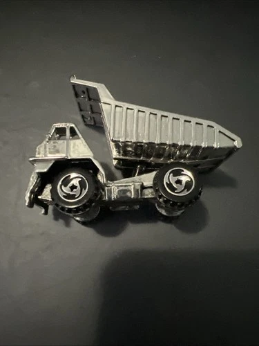 Vintage 1979 Hot Wheels Mattel Chrome Silver Caterpillar Dump Truck Malaysia 2