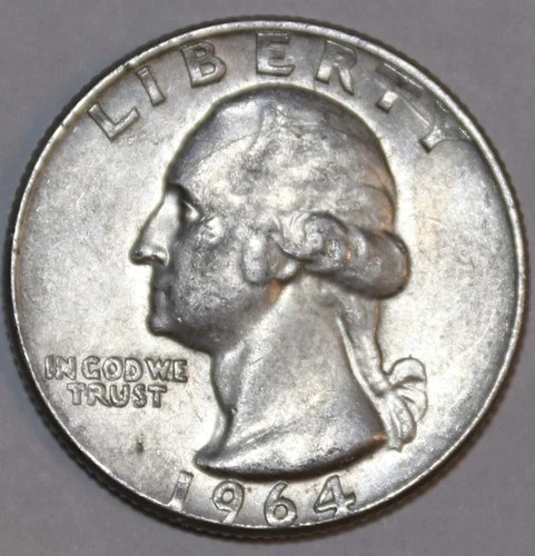 1964-D Washington Silver Quarter - XF/AU - #0651EA