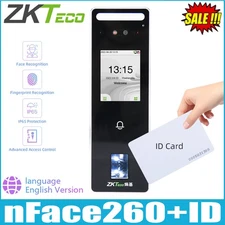 Zkteco nFace260 + ID TCP/IP Face Facial Recognition Door Access Control System