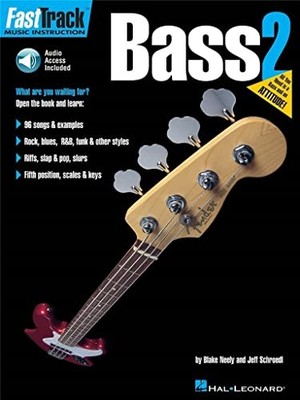 FastTrack Bass Method - Book 2 (Fast Track Music Instruction)Book & Onlin - GOOD