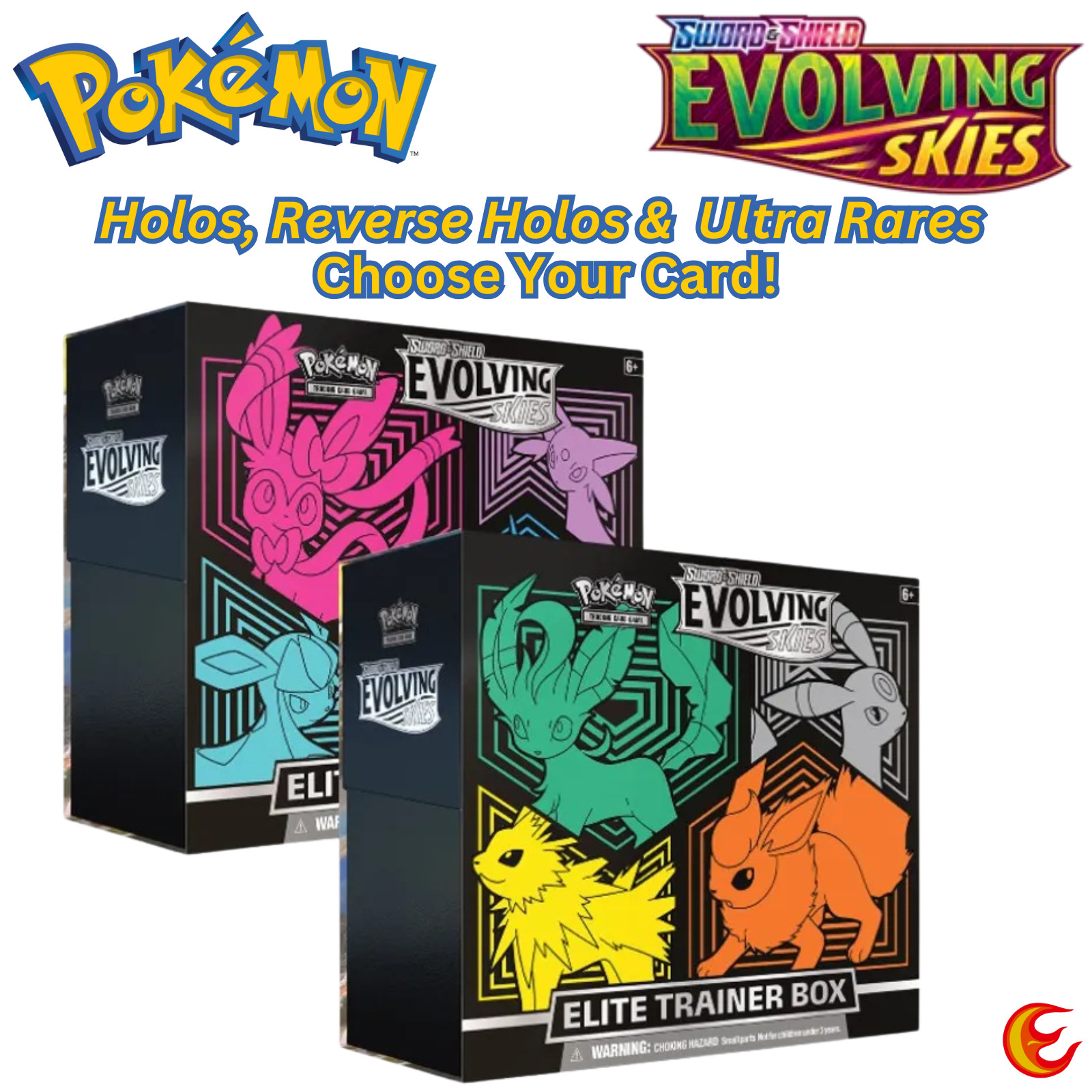 Pokemon Evolving Skies Holos Reverse Holos & Ultra Rares Choose Your Card! NM
