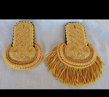 Newly Military Golden Shoulder Epaulettes ,Custom Made Epaulettes Fast Shipping