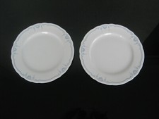 Seltmann Weiden * JULIA * blaue Lilien Ornamente - 2 Kuchenteller