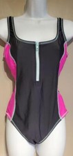 Womens TYR One Piece Swimsuit Black Pink RN 77370 Size L
