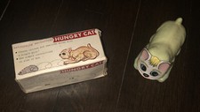 Vintage NOS Mechanical HUNGRY CAT Toy - Japan