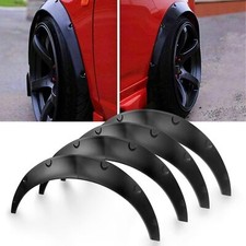 4* 82mm Universal Flexible Flares Car Fender Extra Wide Wheel Arches