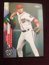 2020 Topps Chrome Base Refractor Nationals Carter Kieboom Baseball Card #171