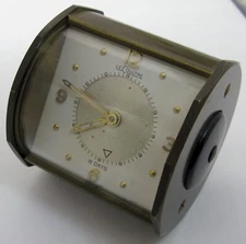 LeCoultre clock caliber 219 Alarm 8 days clock with broken balance wheel ...