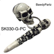 fits Great White Chalk Skull Holder Pool Billiards Pocket Chalker Made USA G30PC