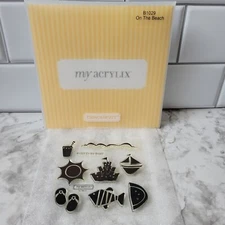 CTMH Close To My Heart On The Beach Acrylix Stamp Set B1029