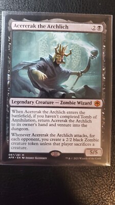 Acererak The Archlich 087/281 M PF MTG Adventures In The Forgotten