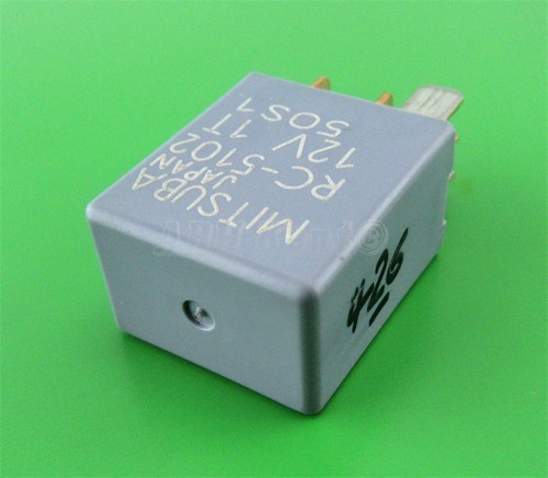 426-Honda (90-12) 5-Pin Multi Use Silver Relay RC5102 RC-5102 12V Mitsuba Japan - Picture 1 of 5