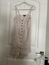 Banana Republic White Button Down Abstract Speckled Sundress