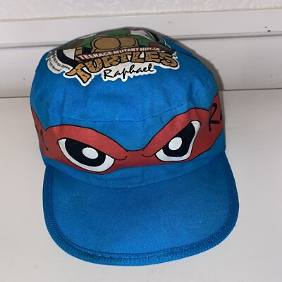 #ad Vtg 1990 TMNT Turtle Power Painters Cap Hat Teenage Mutant Ninja Turtles Raphael $49.99