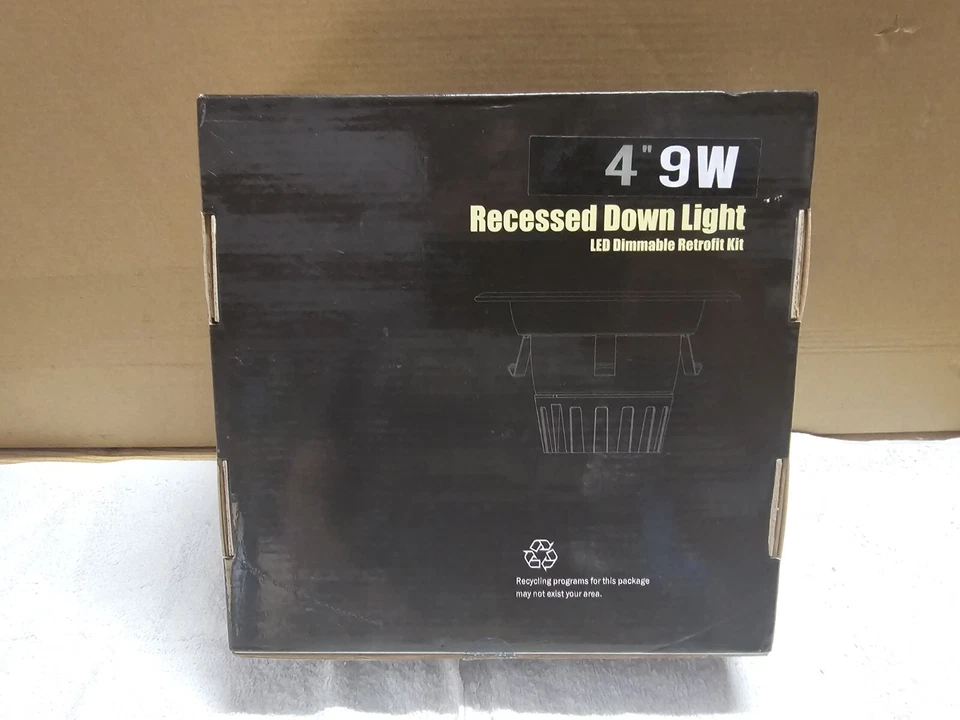 Downlight Retro Empotrado LED Regulable 4 Pulgadas Empotrado 4 Luces Con Borde Foto 2 de 4