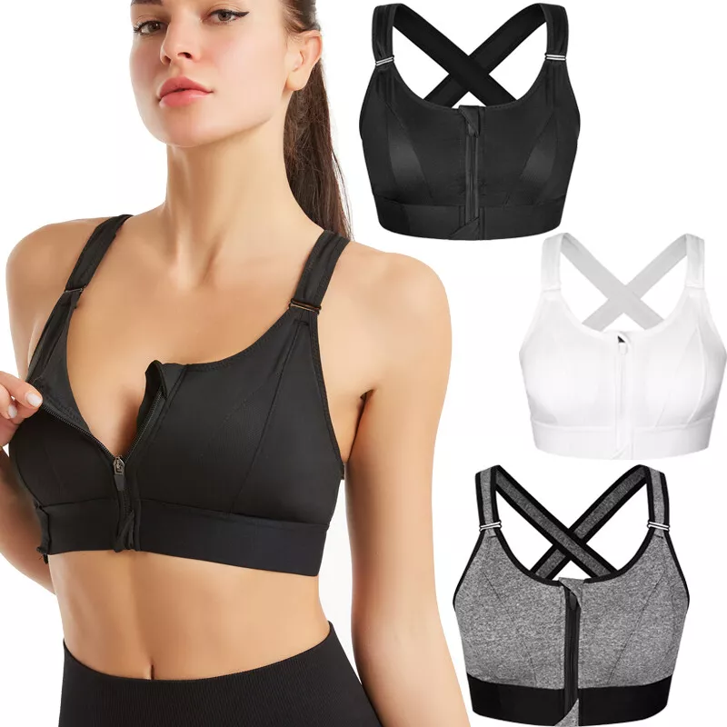 Front-closure - Seamless sports bra - Adjustable straps - Seamless