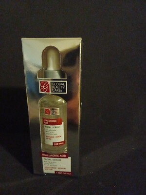  Gloabal Beauty Care Hyaluronic Acid Facial SERUM, Anti-aging Repair Serum, 1 oz