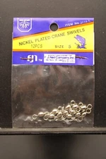NEW 144 count Dolphin Snap Swivels Size 5 - Nickel Plated Crane Swivels 2114-5