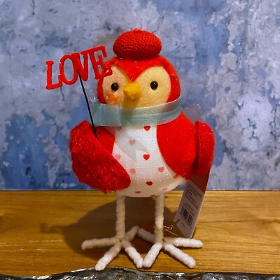 Target Spritz 2023 Featherly Friends AERIAL Valentine s Day Bird W/ Love Sign