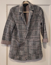 F&f Size Us 6 Pink & Gray Blazer Jacket