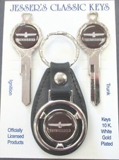 Brown Thunderbird Deluxe Classic White Gold Keys Set T-bird 1959 1960 1961 1962