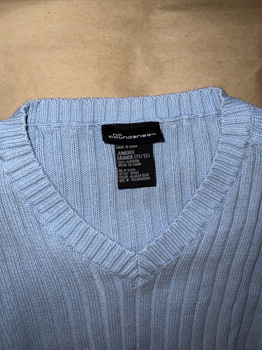 No Boundaries Women's Juniors' Size L (11-13) Sweater Long Sleeve