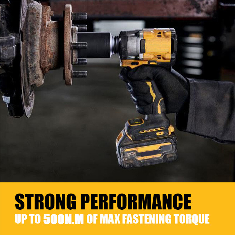 Cordless Brushless Impact Wrench 1/2'' Rattle Gun For Dewalt 18V