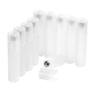 Posten 10 Stück weiße leere ätherische Öle Rollerball Reiseflaschen Fläschchen 5 ml