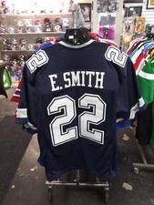 EMMITT SMITH DALLAS COWBOYS NAVY CUSTOM SEWN STITCHED JERSEY SIZE MENS XL