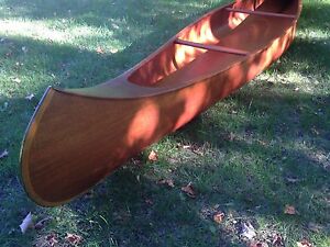 vintage max anderssons canoe cold molded plywood