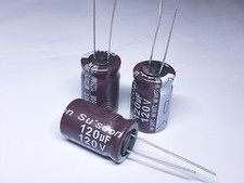 10Pcs MF Suscon 120uF 120V 13x21 Electrolytic Radial Capacitor Low Impedance