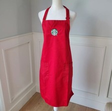 Starbucks Logo Red Barista Apron Coffee Christmas Halloween Costume