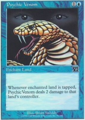 MTG - Psychic Venom - 6th Edition - NM, English Magic FLAT RATE SHIP