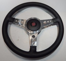New 15 Leather Steering Wheel And Adaptor For Mga Moto Lita New 15 Leather Steering Wheel And Adaptor For Mga Moto Lita