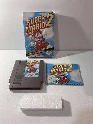 Super Mario Bros. 2 Nintendo NES CIB Complete W/ Box & Manual Authentic