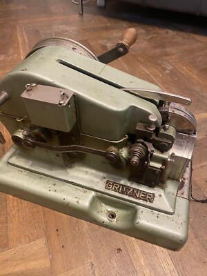 GRITZNER outsole stitcher hand driven sewing machine very rare and working