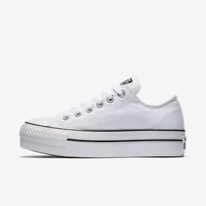 Women's Converse Chuck Taylor All Star Lo Platform OX, 540265F Multi Taglie  Bianco | eBay