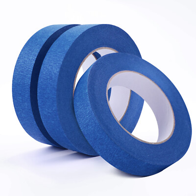 3x Painters Tape Rolls Crepe Paper Masking Tape for Wall Painting Tape HTVRONT