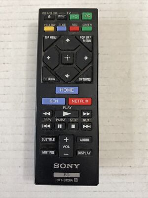 Genuine SONY RMT-B126A Blu-Ray BD . TRemote BDP-S3200, BDP-S5200 BDP-S6200 BX120