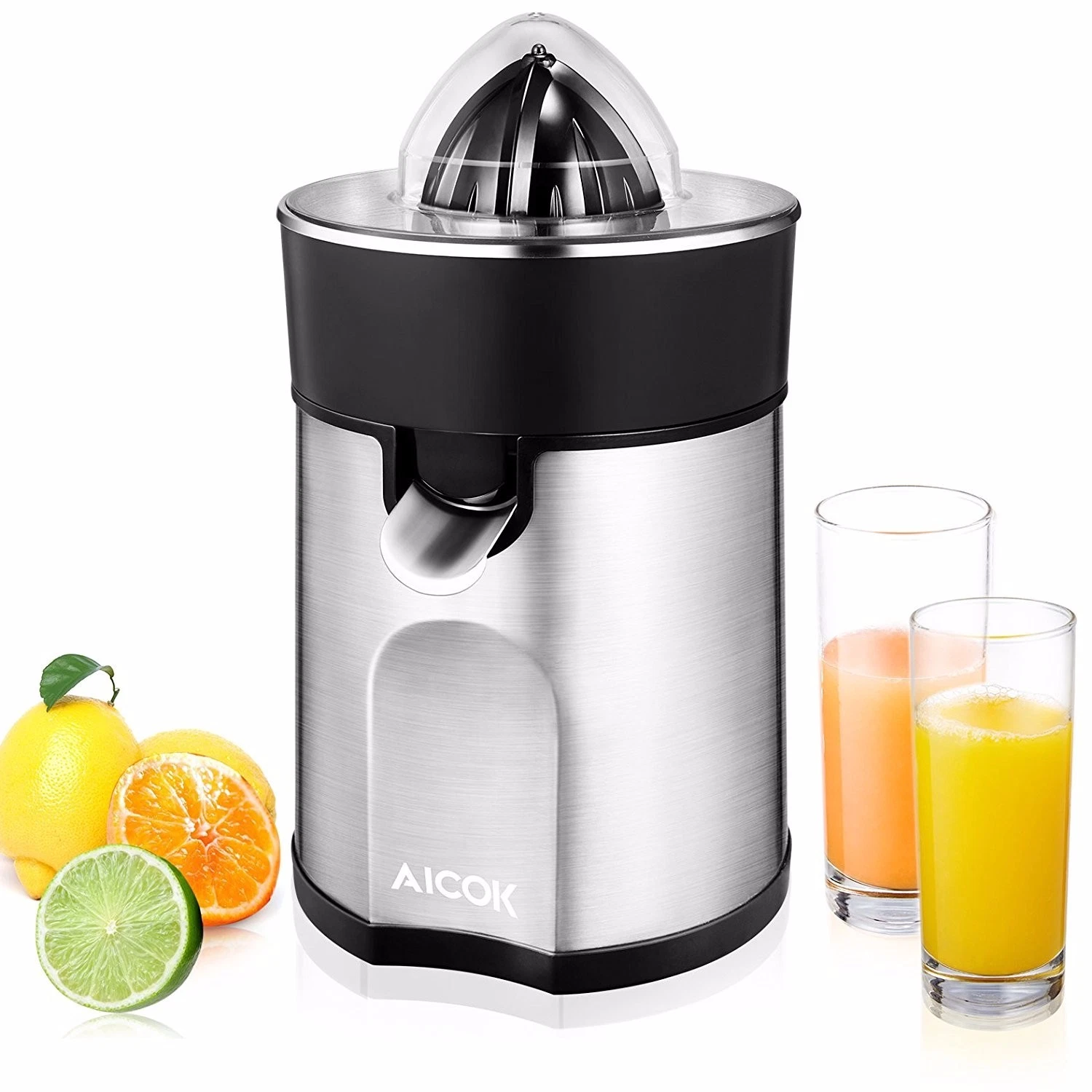 Juicer Citrus Juicer Electric Citrus Fruit Juicer with 2 Sized Juicing Cones
