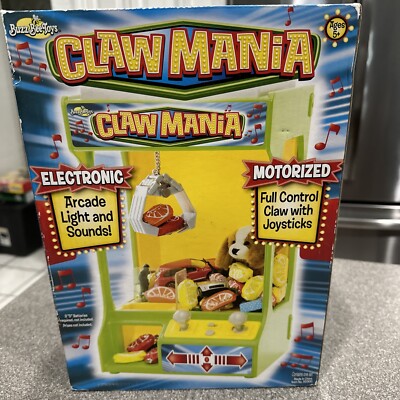 Buzz Bee Toys Claw Mania Electronic Motorized Claw Machine Brand New