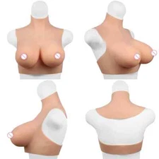 Fake Chest Breast Plate Silicone Breast Forms False Chest Fake Silicone Boobs