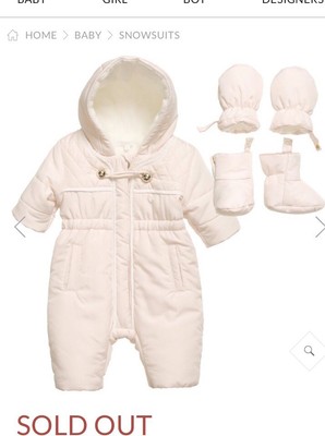 chloe baby snowsuit