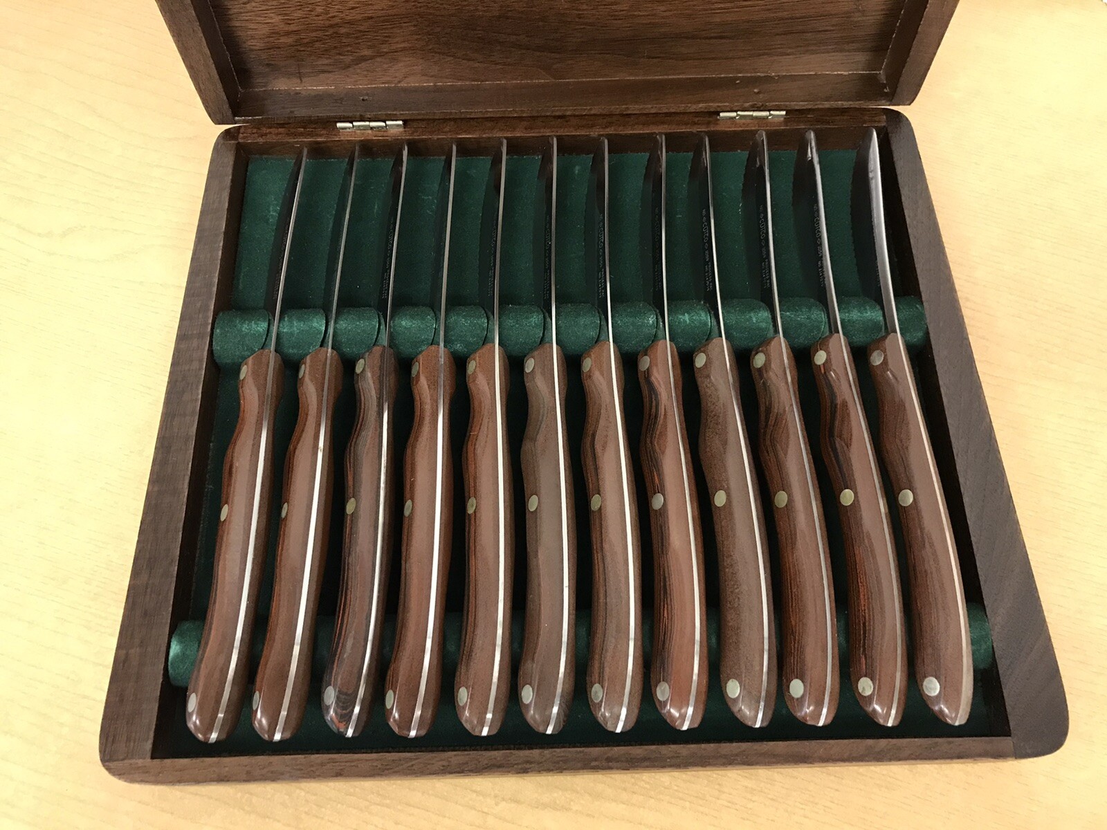 Vintage Cutco Steak Knife Set of 12 with Wood Box 1059 eBay