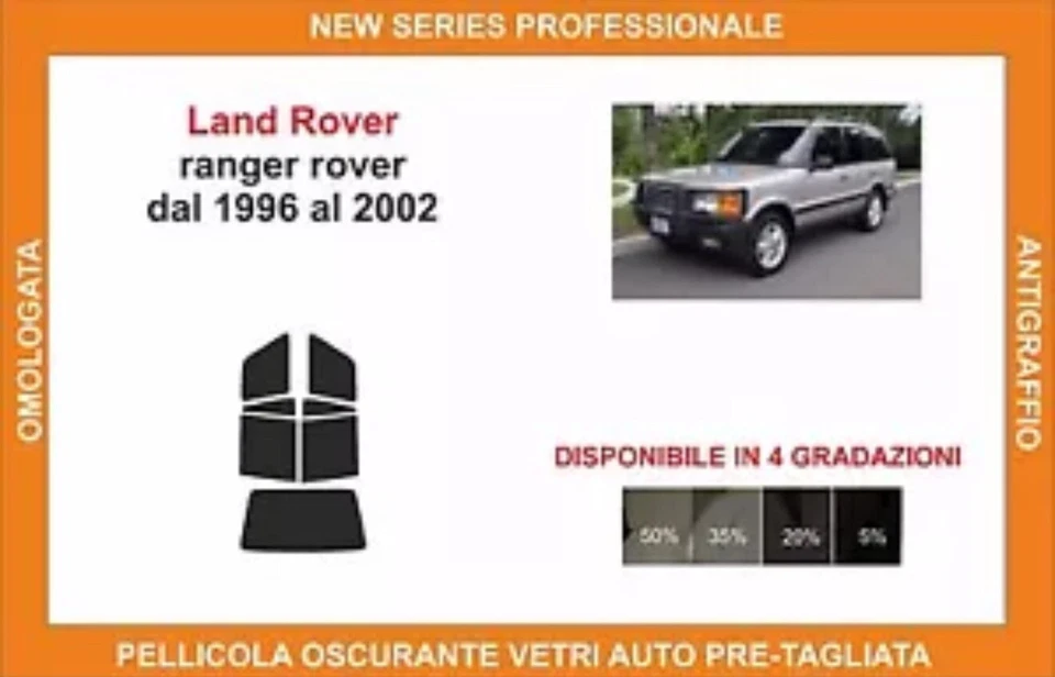 Range Rover P38 (1996 To 2002) Pellicola Vetri Tint Film By 3M - Imagen 3 de 4