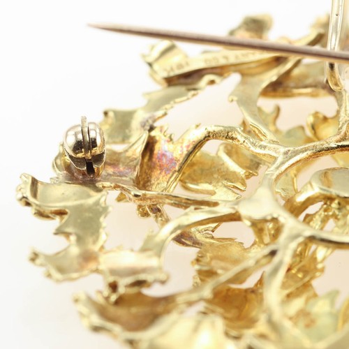 TIFFANY & CO. DE COLECCIÓN DE VERANO COLGANTE BROCHE DE ALFILER DE 2"" ORO AMARILLO 18K 28 GRAMOS - Imagen 5 de 9