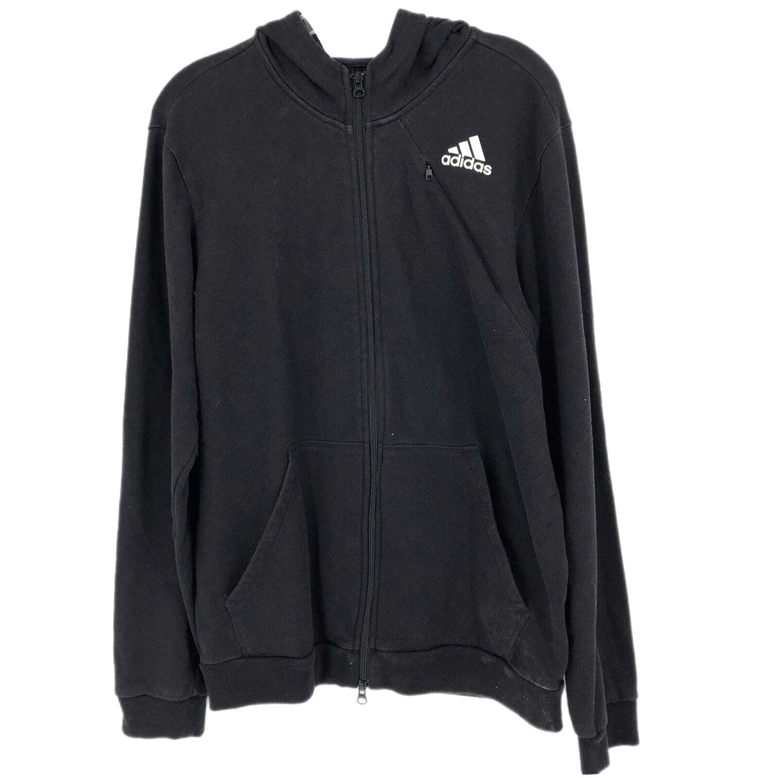 Adidas Black Basic Jacket | Classic Theme, Zip Cl… - image 1