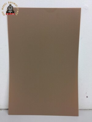 Lamellen 0426 geprägte Plastikplatte 4 mm Dachfliese grau 300x174 mm