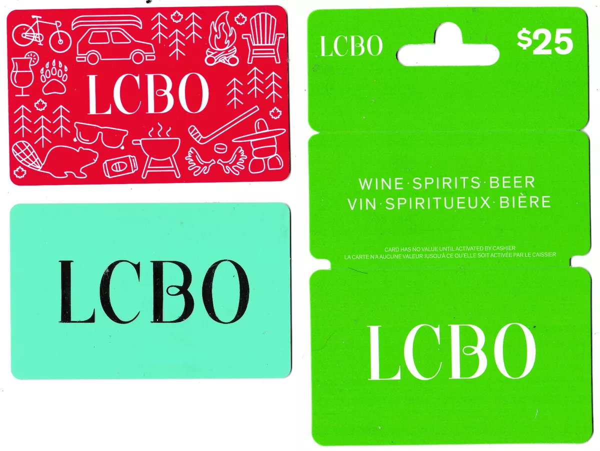 gift card LCBO 🍷🥂 Liquor Control Board of Ontario Canada wine